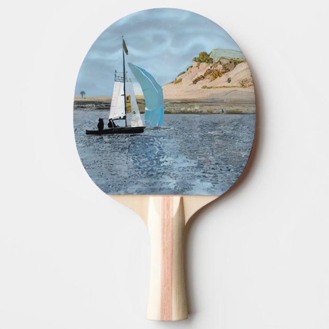 SAILING BOAT PING PONG PADDLE (Front)