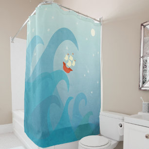 Sailing Boat Shower Curtain