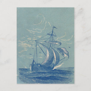 Sailing Boat Travel postcard