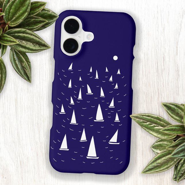 Sailing Boat Yacht Race (Ssailing yacht or sailboat art custom phone case)