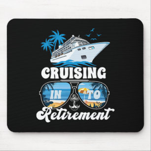 Sailing Boating Vacation Cruising Into Retirement Mouse Pad