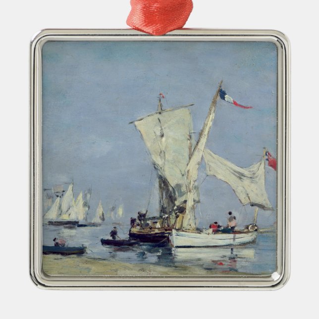 Sailing Boats, c.1869 Metal Tree Decoration (Front)
