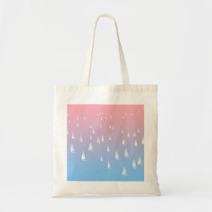Sailing Boats on the Ocean  Tote Bag