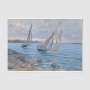 Sailing Boats on the River Tissue Paper