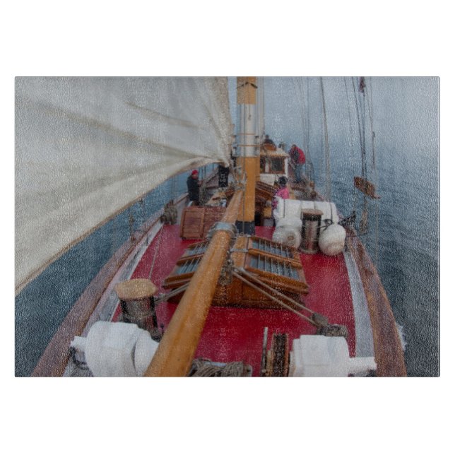 Sailing Boundary Pass Cutting Board (Front)