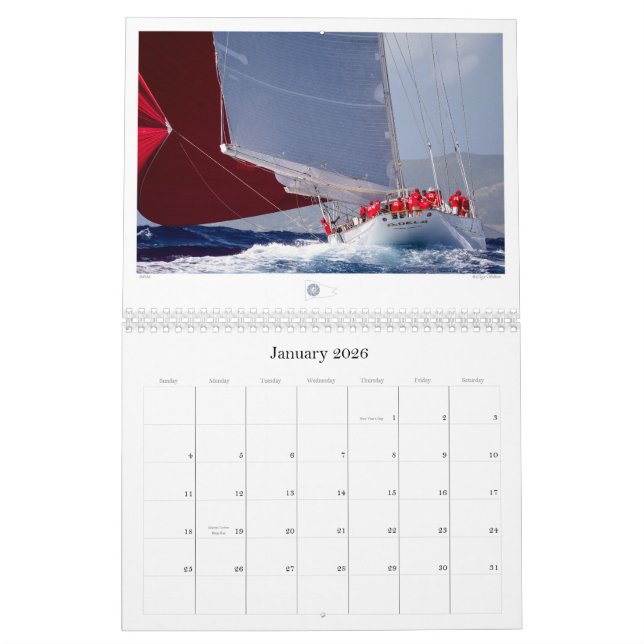 Sailing Calendar by Cory Silken Photography (Jan 2026)