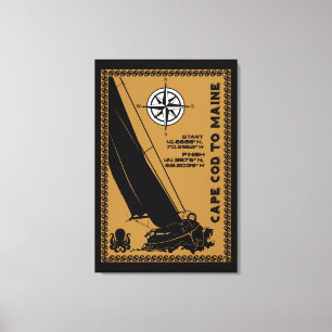 Sailing Cape Cod To Maine Canvas Print
