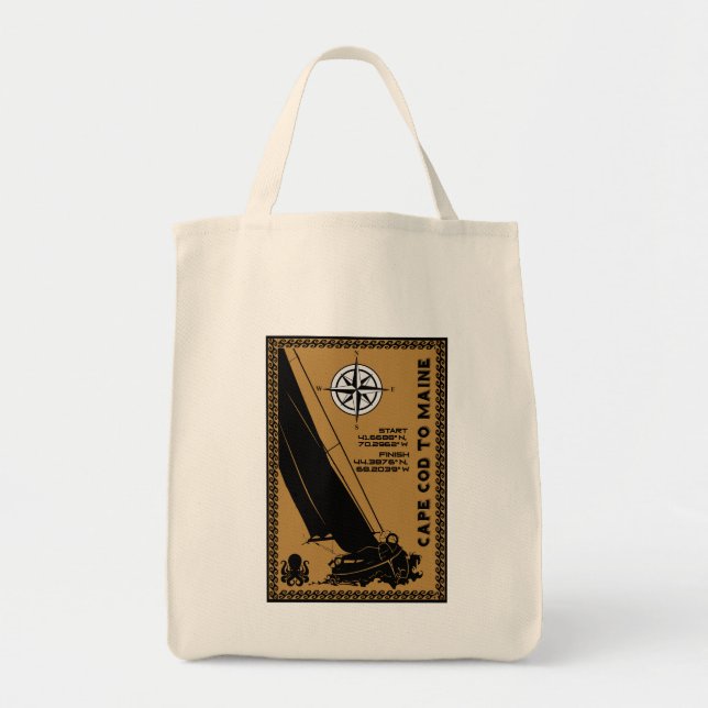 Sailing Cape Cod To Maine Tote Bag (Front)
