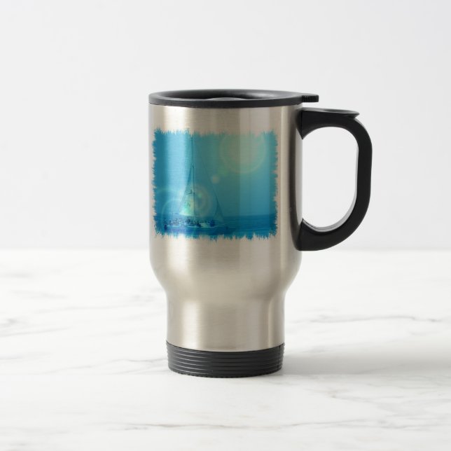 Sailing Catamaran Stainless Travel Mug (Right)