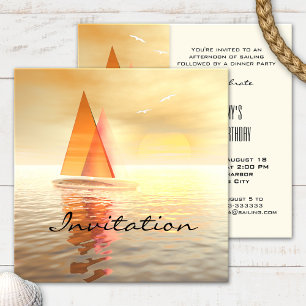 Sailing Celebration Invitation Card