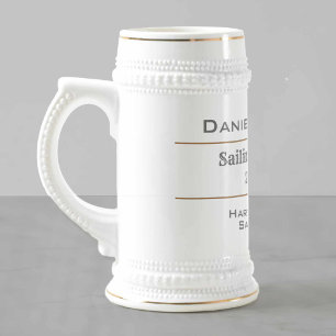 Sailing Champion Award Beer Stein