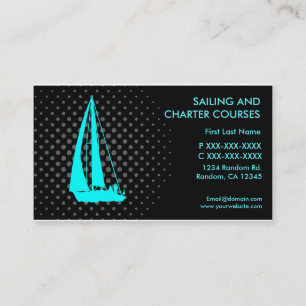 Sailing charter courses custom business cards