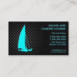 Sailing charter courses custom business cards