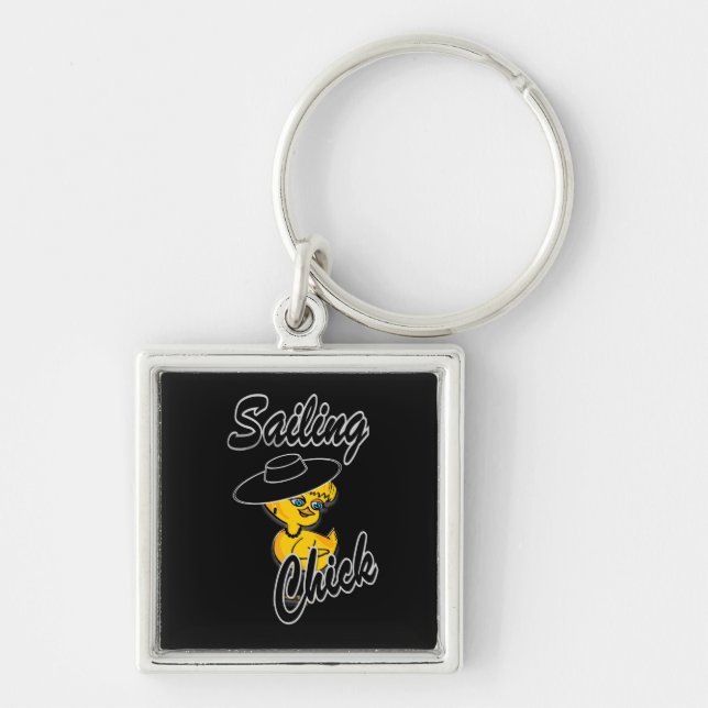 Sailing Chick #4 Key Ring (Front)