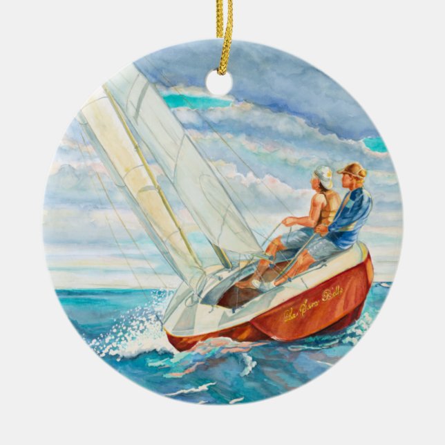 Sailing Christmas Ornament (Front)