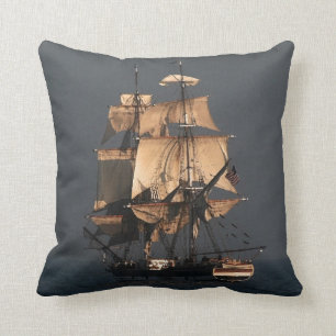 Sailing Clipper Ship Pillow
