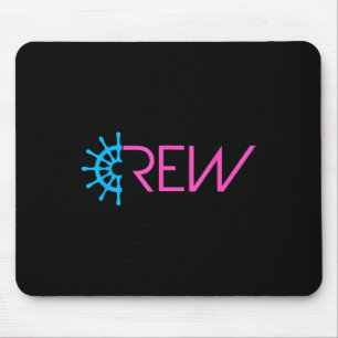 Sailing Crew Sailing Team Ship Steering Wheel Text Mouse Pad