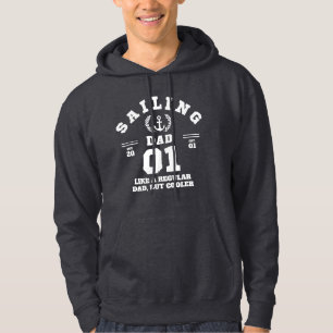 Sailing Dad Funny Boating Established 2001 Hoodie