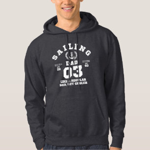 Sailing Dad Funny Boating Established 2003 Hoodie