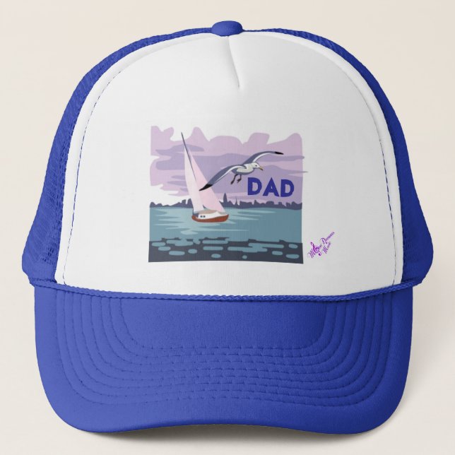 Sailing "Dad" Trucker Hat (Front)