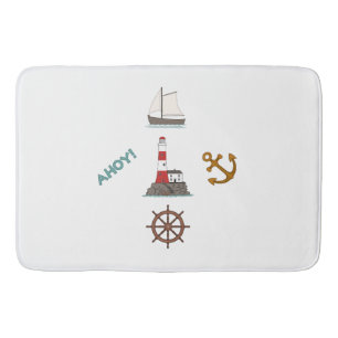 Sailing Design Colour Bath Mat