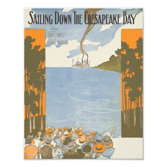 Sailing Down the Chesapeake Bay Photo Print (Front)