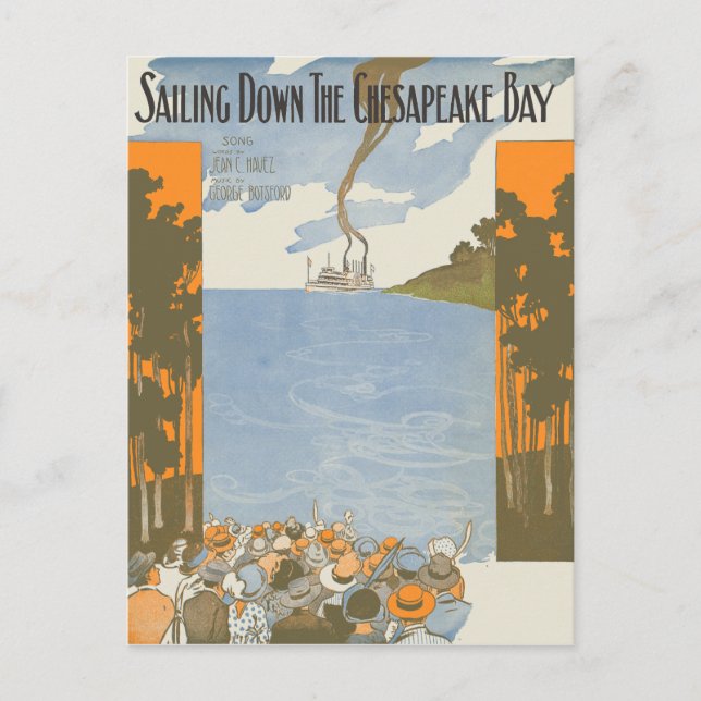 Sailing Down the Chesapeake Bay Postcard (Front)