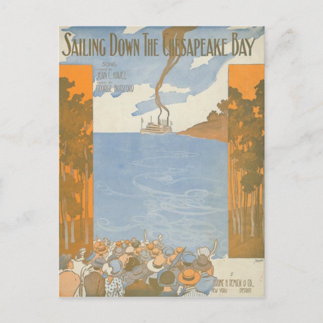 Sailing Down the Chesapeake Bay Postcard (Front)
