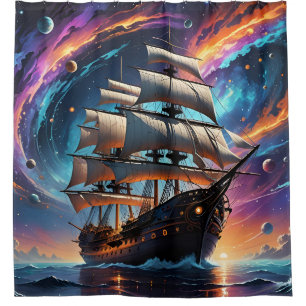 Sailing Fantasy Shower Curtain