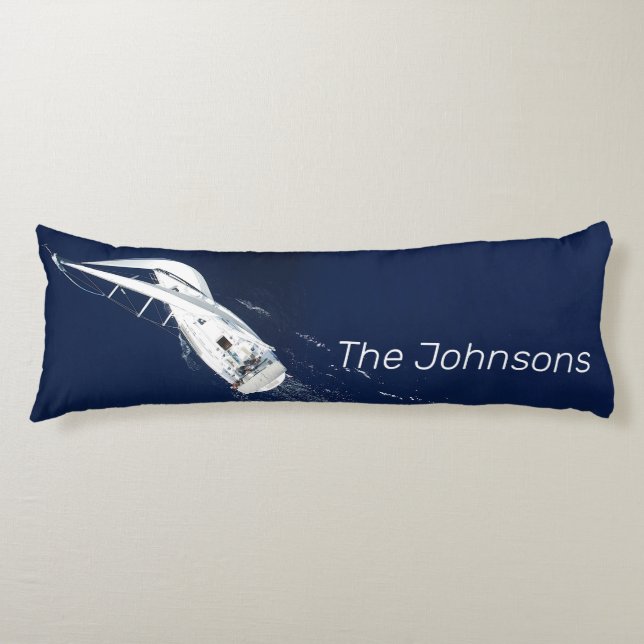 Sailing Freedom Bird's Eye View Body Cushion (Front)