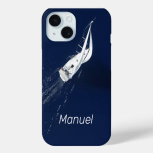 Sailing Freedom Bird's Eye View iPhone 15 Case