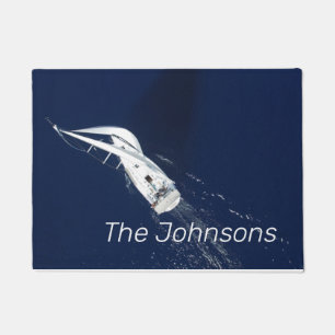 Sailing Freedom Bird's Eye View Doormat