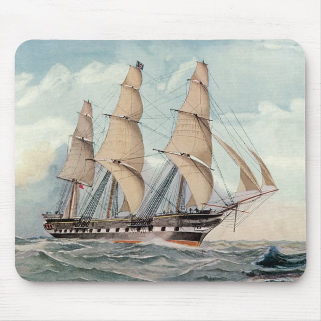 Sailing Frigate Duncan Dunbar Mouse Pad (Front)