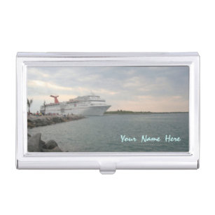 Sailing from Port Canaveral Custom Business Card Holder