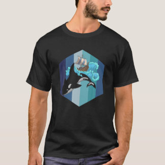 Sailing Gift Killer Whale Underwater Ocean Animal T-Shirt