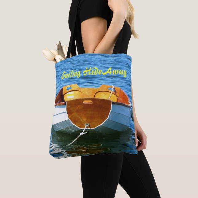 Sailing HideAway Shoulder Tote Bag (Close Up)