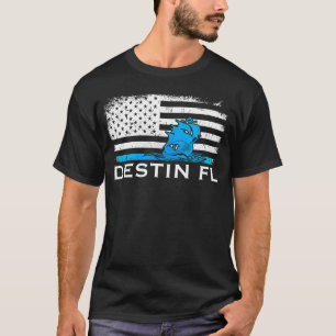 Sailing In Florida Destin FL Boating Patriotic US T-Shirt