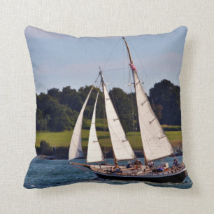 Sailing In Newport, Rhode Island, USA Cushion