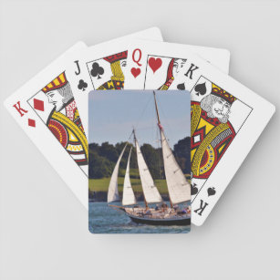 Sailing In Newport, Rhode Island, USA Playing Cards
