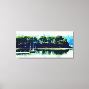 sailing in paradise wrapped canvas