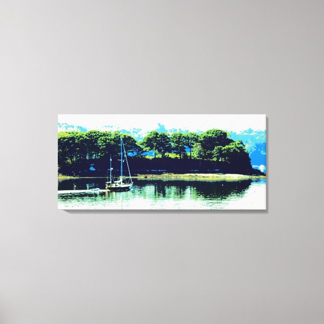 sailing in paradise wrapped canvas (Front)