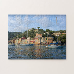 Sailing Into Portofino, Italy - 11 x 14 inch Jigsaw Puzzle