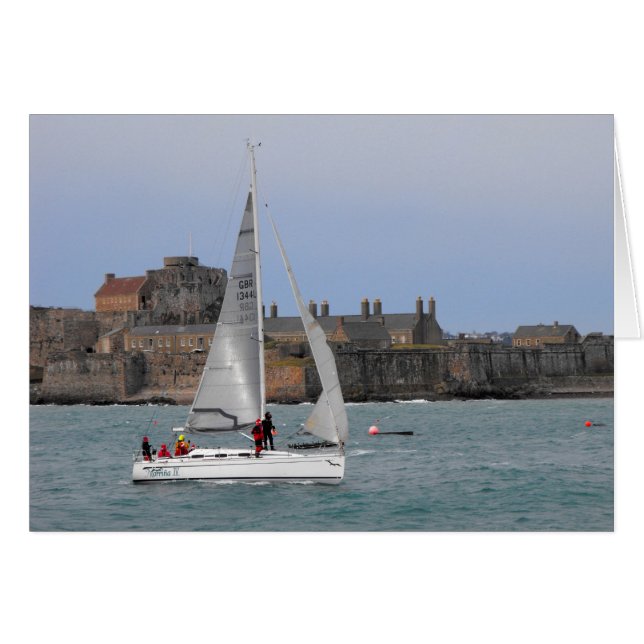 Sailing into St Helier harbour (Front Horizontal)