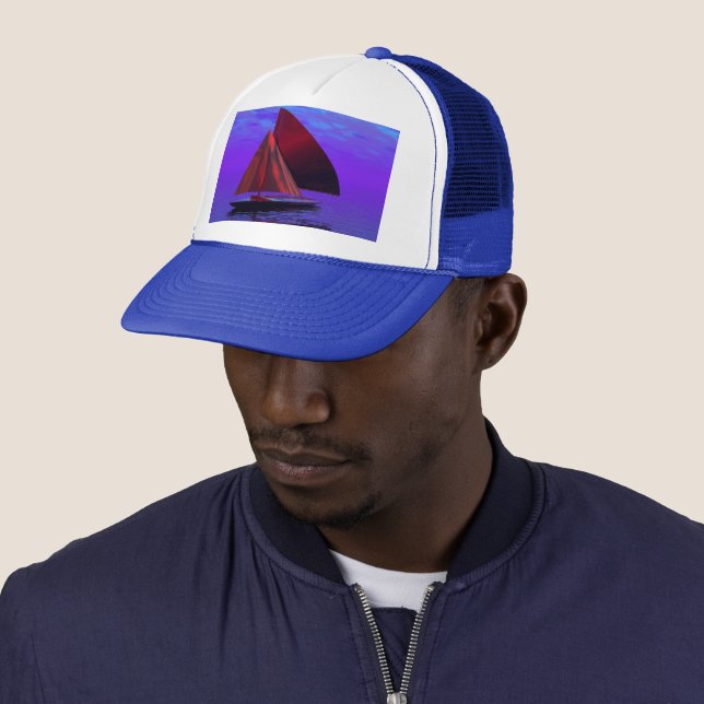Sailing into the blue trucker hat (In Situ)