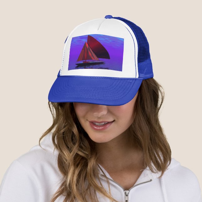 Sailing into the blue trucker hat (In Situ)