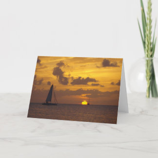 Sailing into the Sunset Card