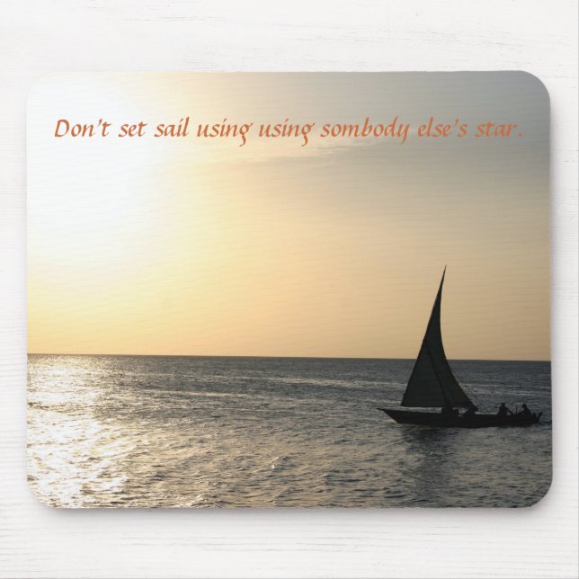 Sailing Into The Sunset - Mousepad (Front)