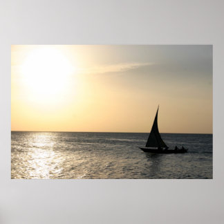 Sailing Into the Sunset Poster