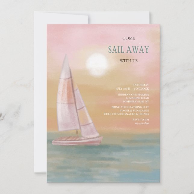 Sailing  invitation (Front)
