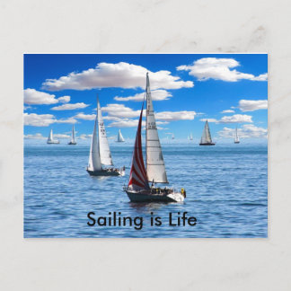 Sailing is Life postcard